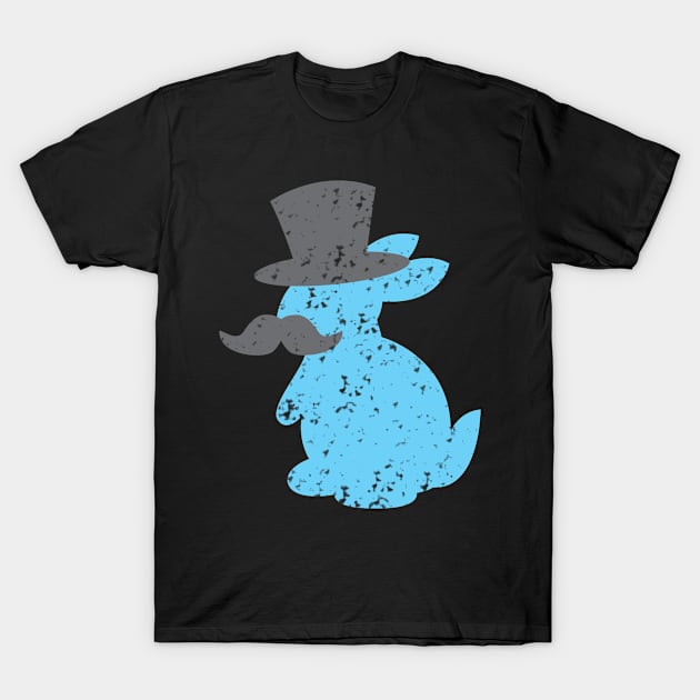 cute bunny distressed in a top hat T-Shirt by jazzydevil